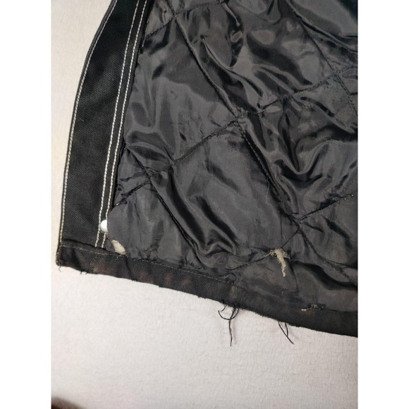 Carhartt‎ Bib Overalls Mens 40 Black R33 Insulated Quilted Workwear Double Knee - Picture 11 of 12